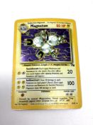 Pokemon - An original 1990's Magneton 11/62 holographic shiny card.