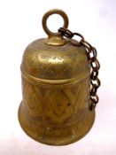 An eastern brass bell,