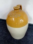 A pottery stoneware flagon for Brown and Sons of Glasgow No.