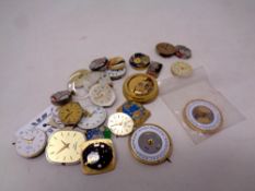 A quantity of watch movements