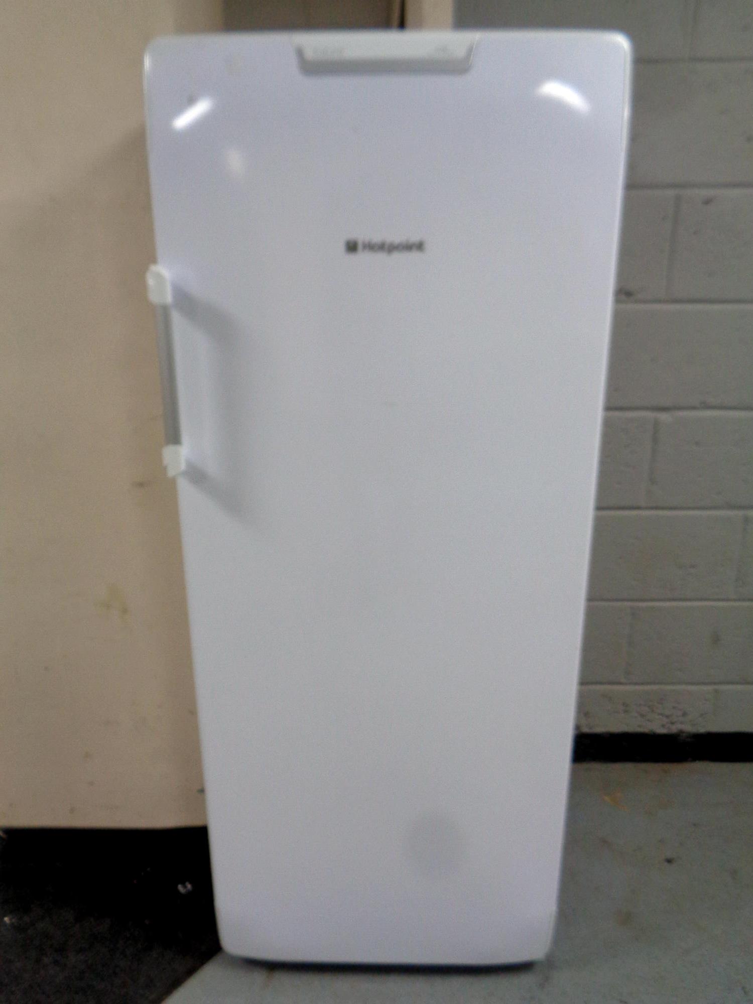 A Hotpoint Future upright fridge