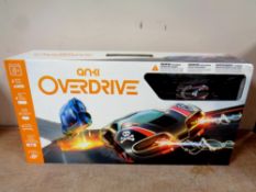 An Anki Overdrive car racing set