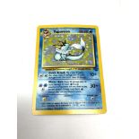 Pokemon - An original 1990's Vaporeon 12/64 holographic shiny card.