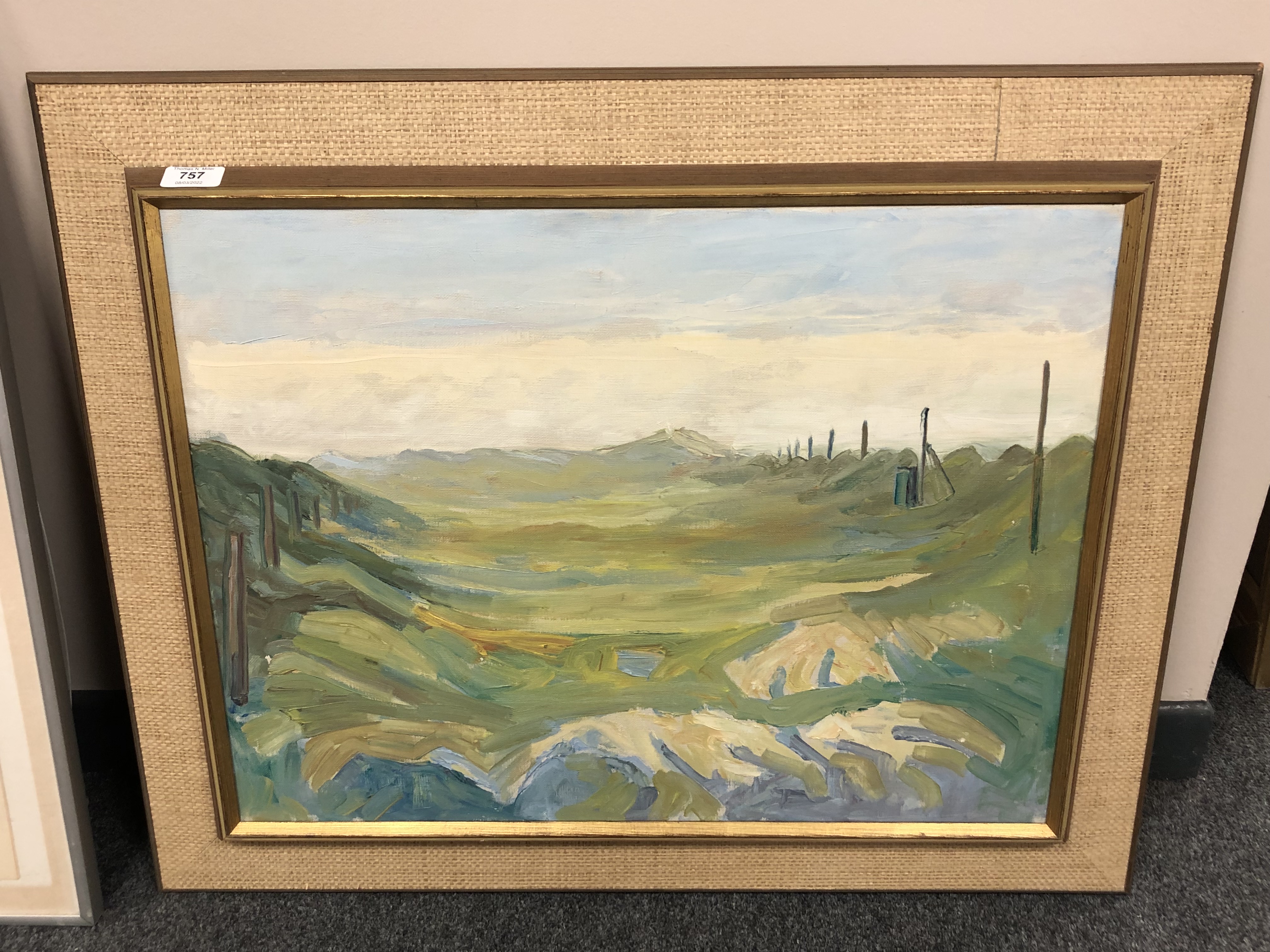 Continental School : Landscape, oil on canvas, 62 cm x 46 cm.