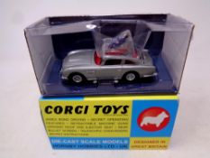 Horny Hobbies/Corgi Toys Aston Martin DB5 Goldfinger car.