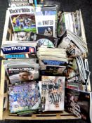 Two crates containing a large quantity of late 20th and 21st century Newcastle United Match Day