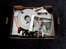 A large quantity of sporting and other ephemera including mostly football, Manchester United,