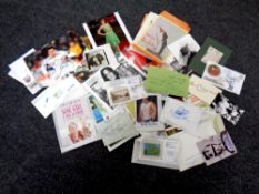 A large quantity of ephemera including signed photographs, letters, sporting memorabilia,