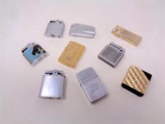 A collection of vintage lighters