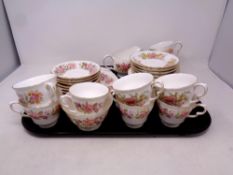 A quantity of Colclough floral pattern tea china