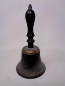 An early 20th century brass bell