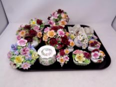 A quantity of Royal Albert Old Country Roses and other flower posies,