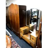 A 1920s oak wardrobe, width 118 cm,