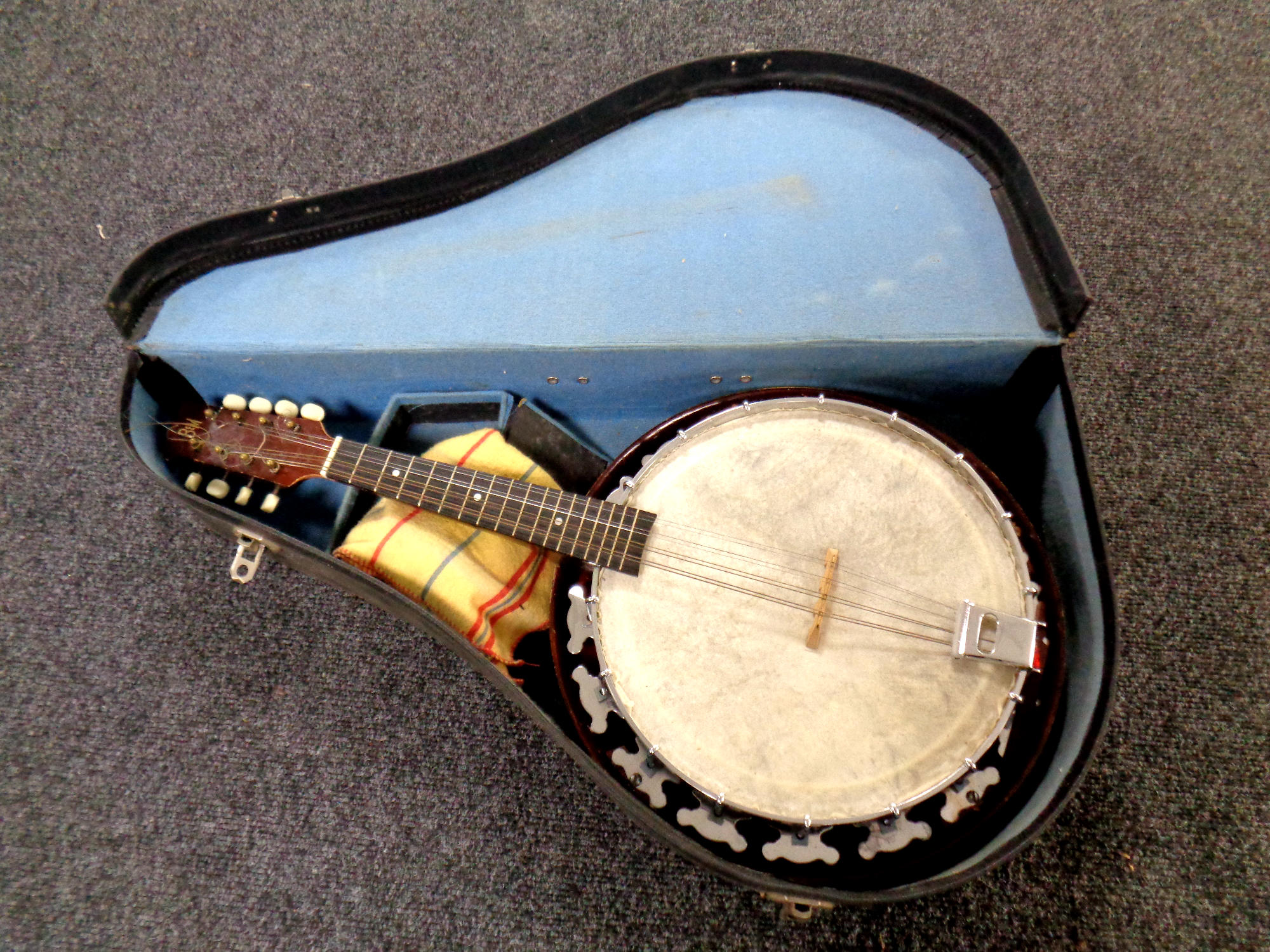 A mid century B and M banjo ukulele