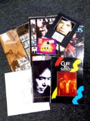 A collection of music memorabilia to include Elvis calendars and CD,