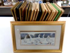 A quantity of pine picture frames,