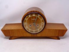 Mid- 20th Century Art Deco-Style 'Metron' Chiming Mantel Clock by Toruńska Fabryka Wodomierzy of