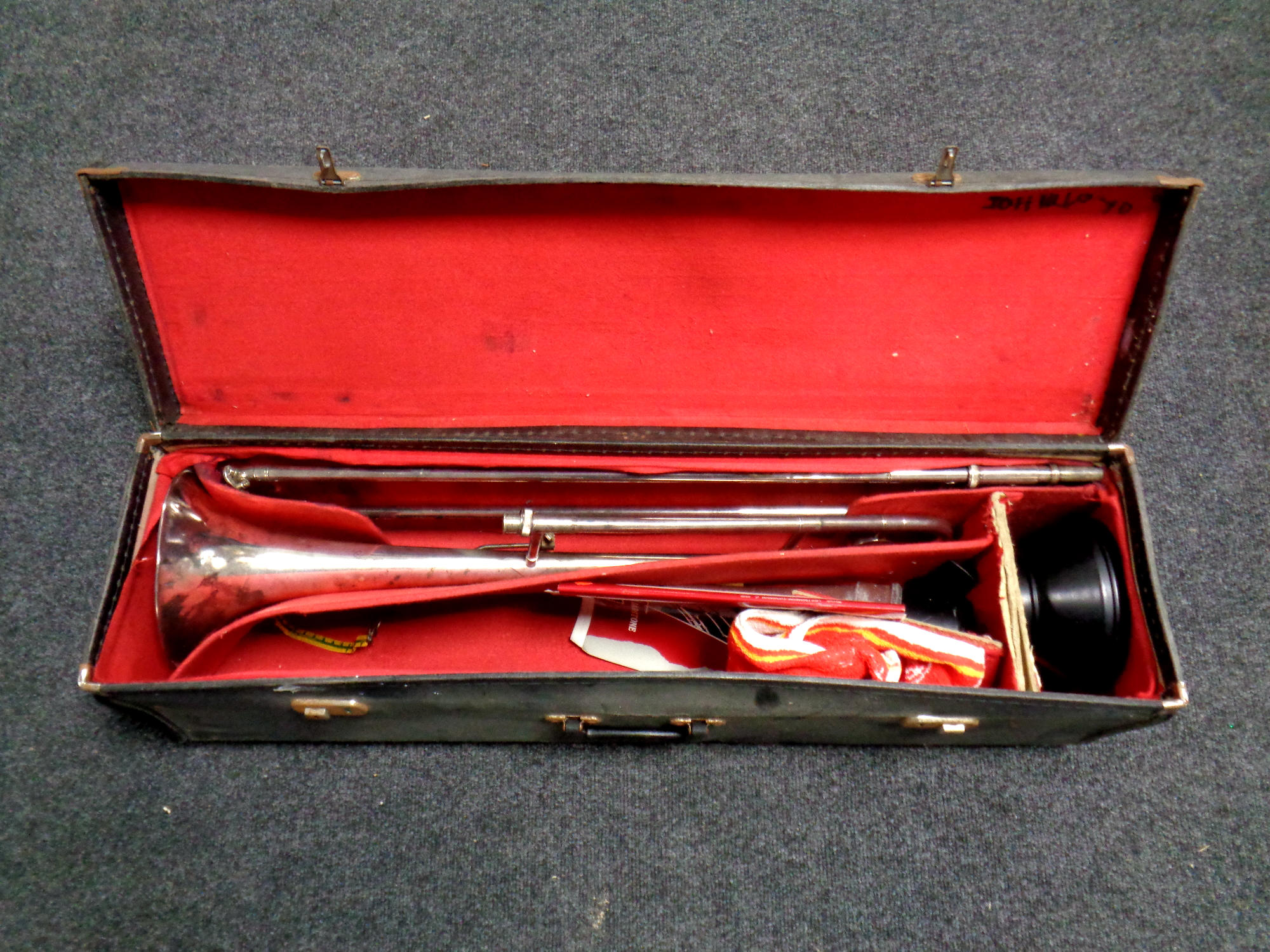 A Boosey and Hawkes Emperor trombone in case