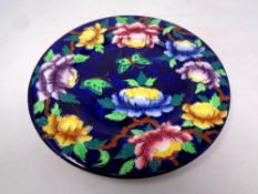 A Maling floral decorated plate