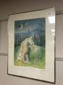 Continental school : colour print depicting a summer's dream,