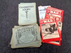 A quantity of vintage war pictorial magazines and Britain Bulwarks fortnightly compilations