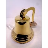 An eight inch brass bell