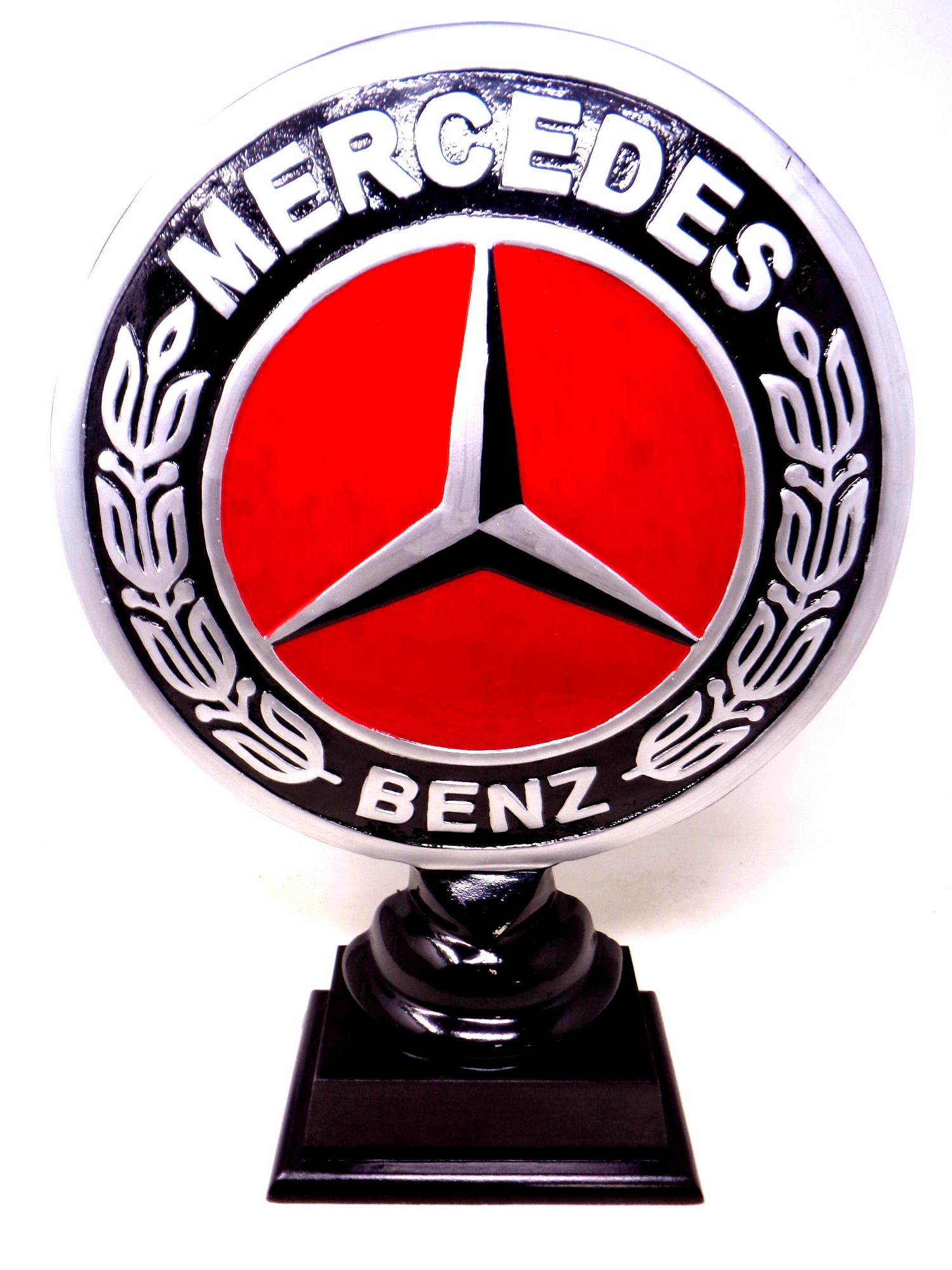 A Mercedes display logo
