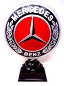 A Mercedes display logo