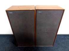 A pair of teak cased 20th century Celestion Ditton 44 speakers