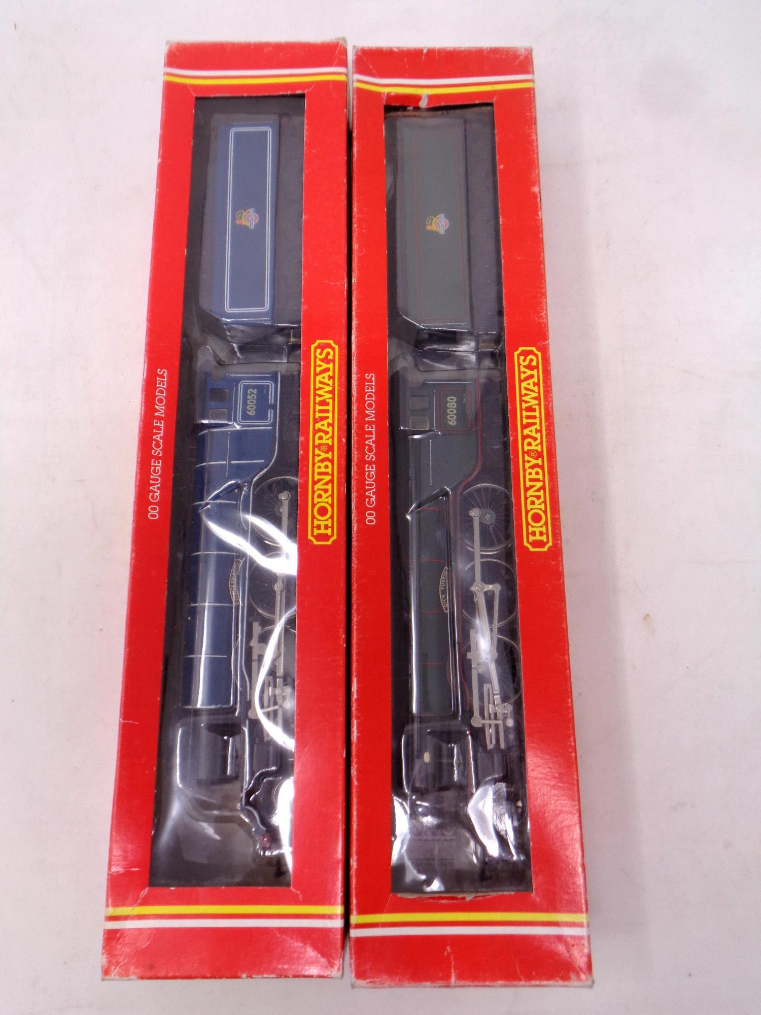 Two Hornby 00 Gauge scale locomotives with tenders,