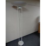 A mid 20th century metal floor lamp (continental wiring)