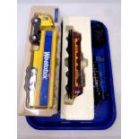 A tray containing a Hornby Diesel Class 90029 locomotive together with a further 6017 King Edward