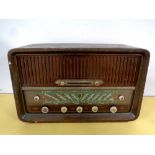 A mid 20th century Eltra Air Empress valve radio