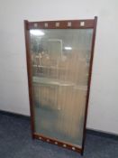 A 20th century Swedish rosewood framed mirror