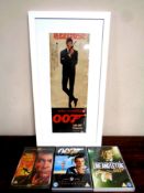 James Bond: Japanese day bill for 'Live and Let die' mounted and framed with Live and Let Die,