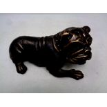 A cast iron figure of a bulldog