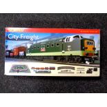 A Hornby 00 Gauge R1092 City Freight Train Set,