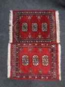 Two Afghan rugs