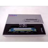 An L S Models exclusive made for Modern Gala Series 12 locomotive in blue and yellow livery,