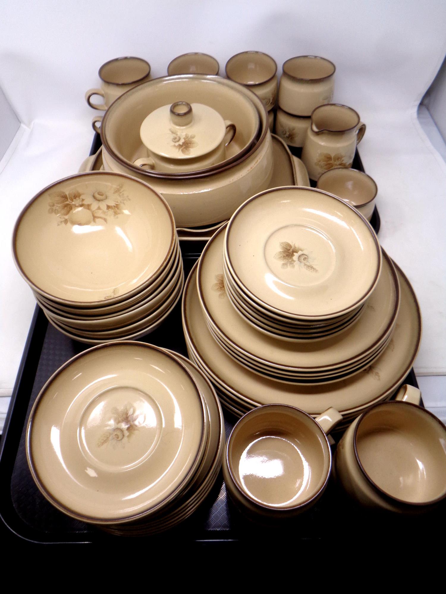 An extensive Denby Pottery Memories tea and dinner service