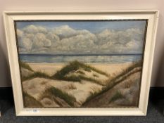 Continental school : Sand dunes, oil on canvas,