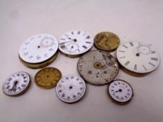 A quantity of pocket watch movements etc