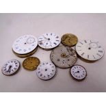 A quantity of pocket watch movements etc