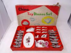A mid 20th century china toy dinner set,