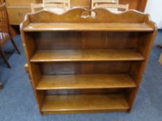 A set of 20th century open bookshelves,