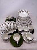 A 53 piece Johnson Brothers Malaga ironstone tea and dinner service