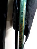 An International Pro Racer two piece carp rod with protective bag