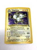 Pokemon - An original 1990's Magneton 11/62 holographic shiny card,