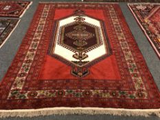 A Caucasian design carpet,