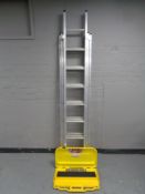 A Lyte triple section extending ladder together with a Ladder M8 in case